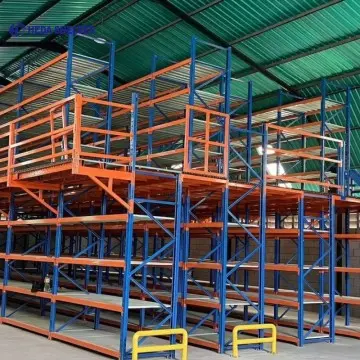 Stellingvloer gedragen door palletstelling