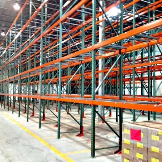 Robuust druppelvormig palletstellingsysteem, korte palletstellingen voor industriële selectieve palletstellingen in magazijnen.
