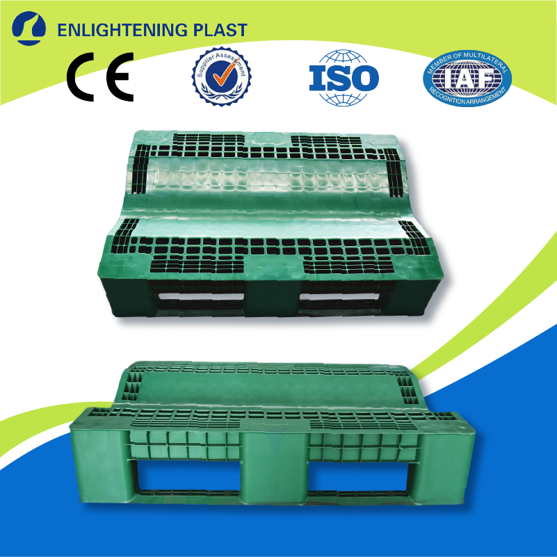 Stapelbare, zeer sterke rolhouderpallet 1500x900x235mm. Optioneel stalen inzetstuk voor extra grote papierrollen.