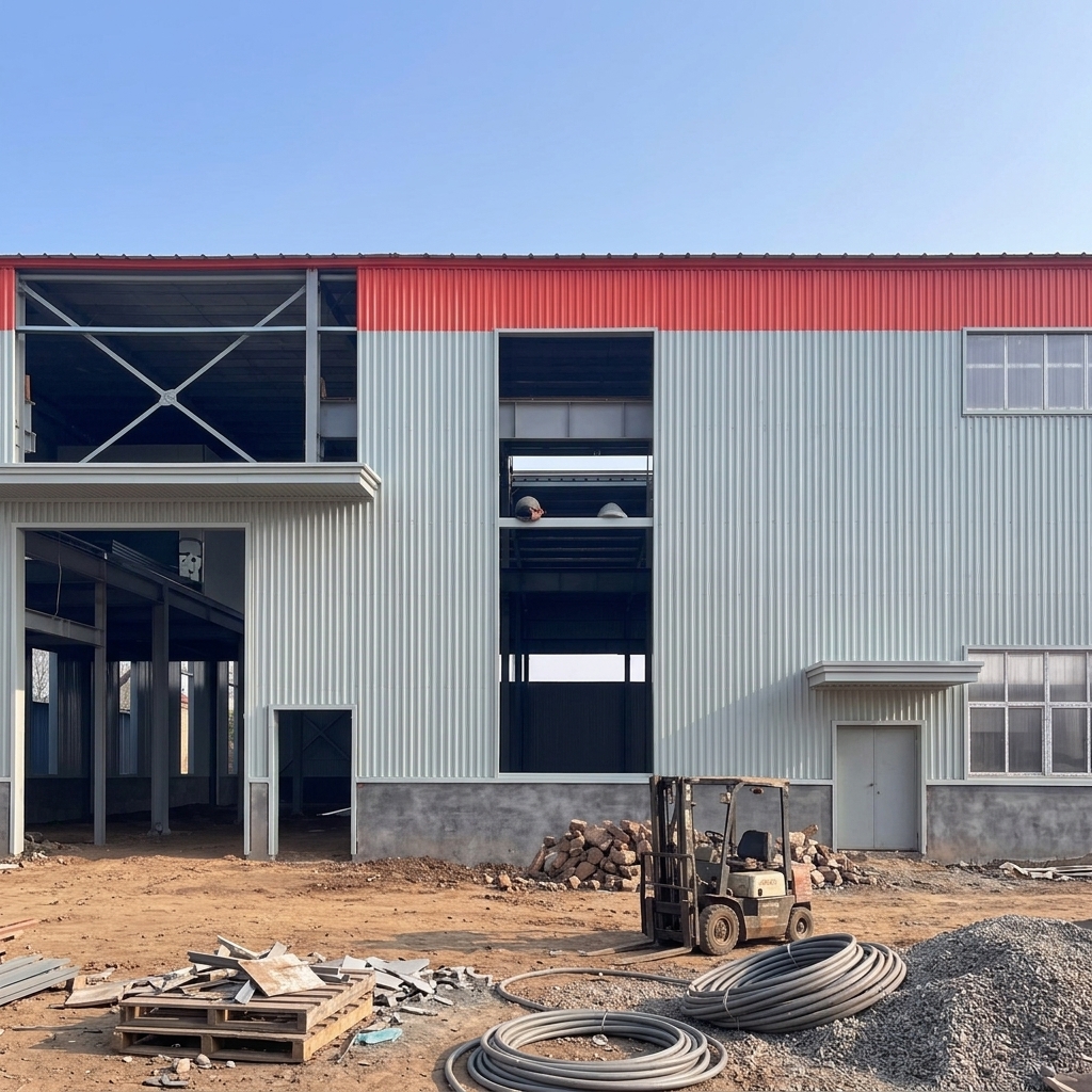 Stalen magazijngebouw voor industriële projecten in Bosnië en de Balkan | Geprefabriceerde werkplaats- en logistieke opslagoplossing