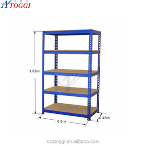 900x450x1830mm Stalen 5-laags lichtgewicht magazijnstelling, voordelig en gemakkelijk verplaatsbaar.