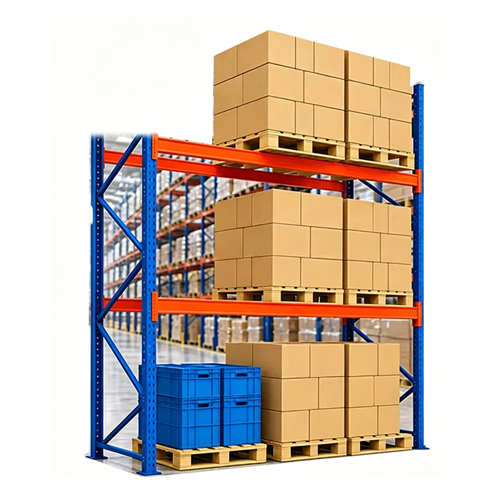 Aofei AF-1530 L2700*W1000*H3000mm 3-laags Q235B stalen zwaar uitgevoerde palletstelling magazijnbalkstelling 3000kg op maat gemaakte opslag