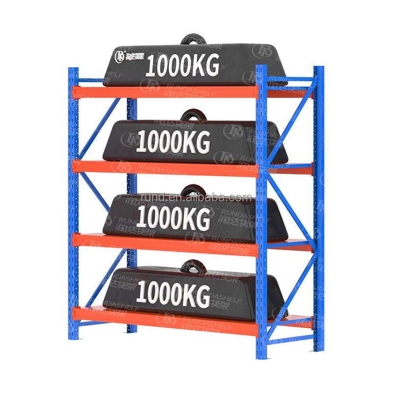 Robuust 4-laags garagestapelrek van Factory, stalen frame, 300 kg draagvermogen, corrosiebestendig.
