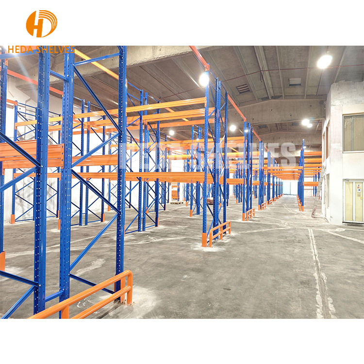 Aanpasbare palletstellingen, metalen balken, palletopslagstellingen, push-back palletstellingen, smalle gangpad palletstellingen.