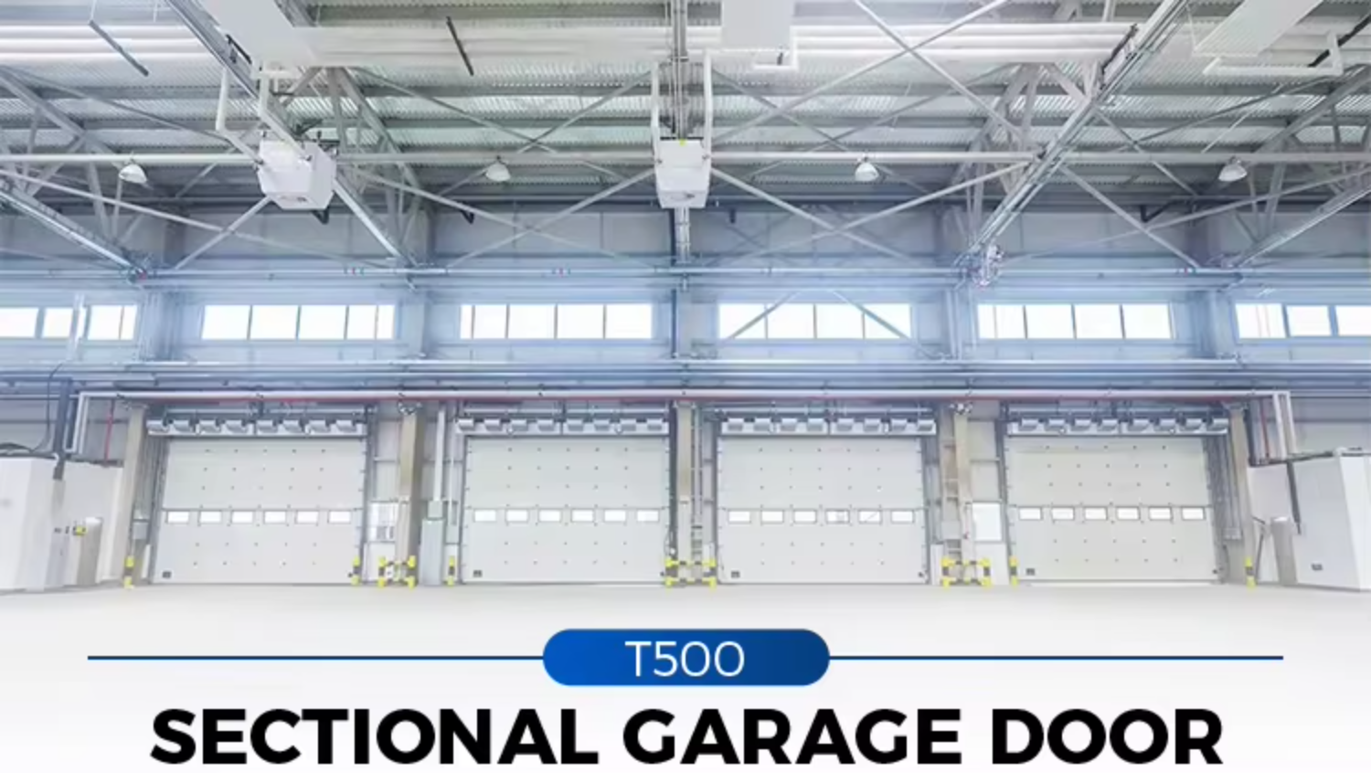 Sectionale overheaddeur T500 geïsoleerd paneel verticale lift kijkvenster residentiële garage