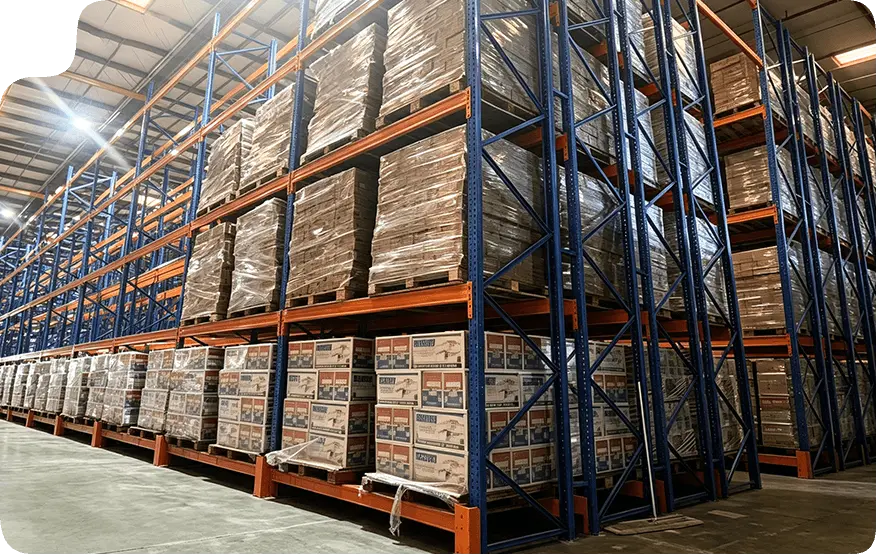 Palletstellingen voor voedingsmiddelen en dranken