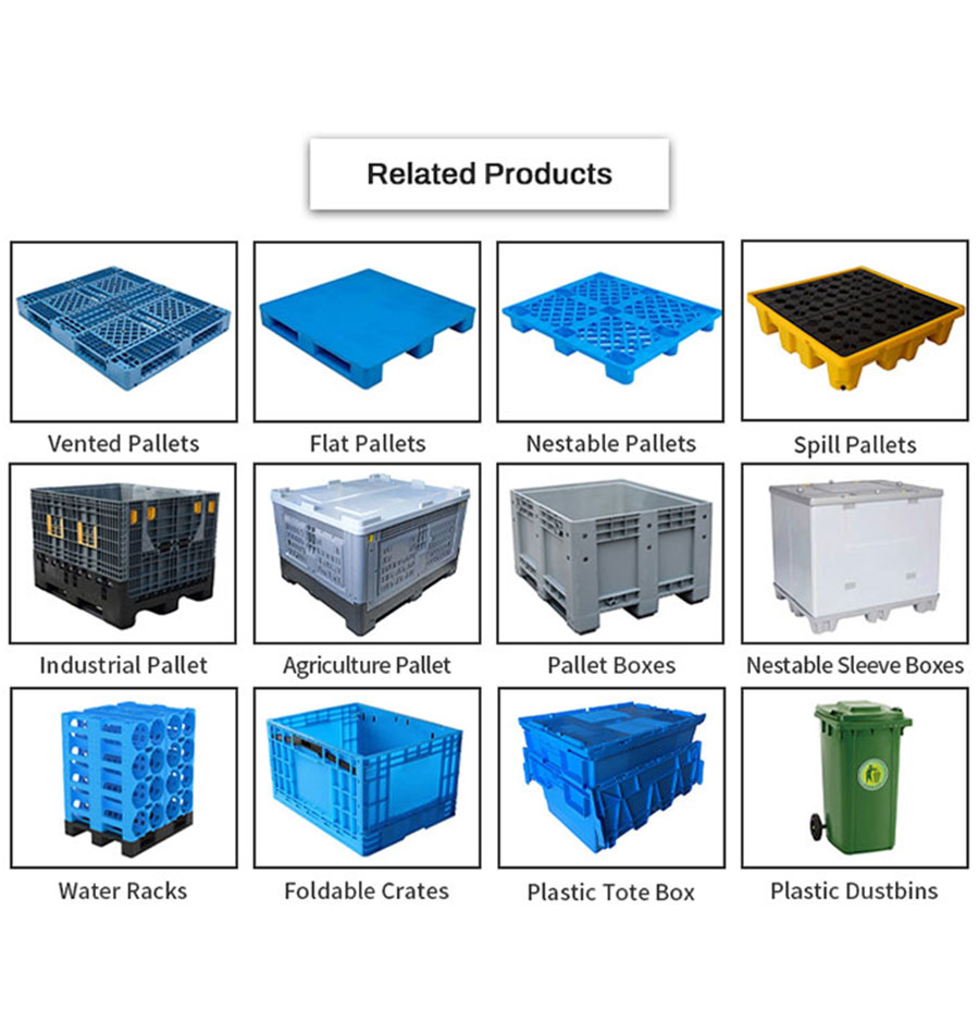 1200x1000mm Heavy Duty Large Stackable Plastic Pallets