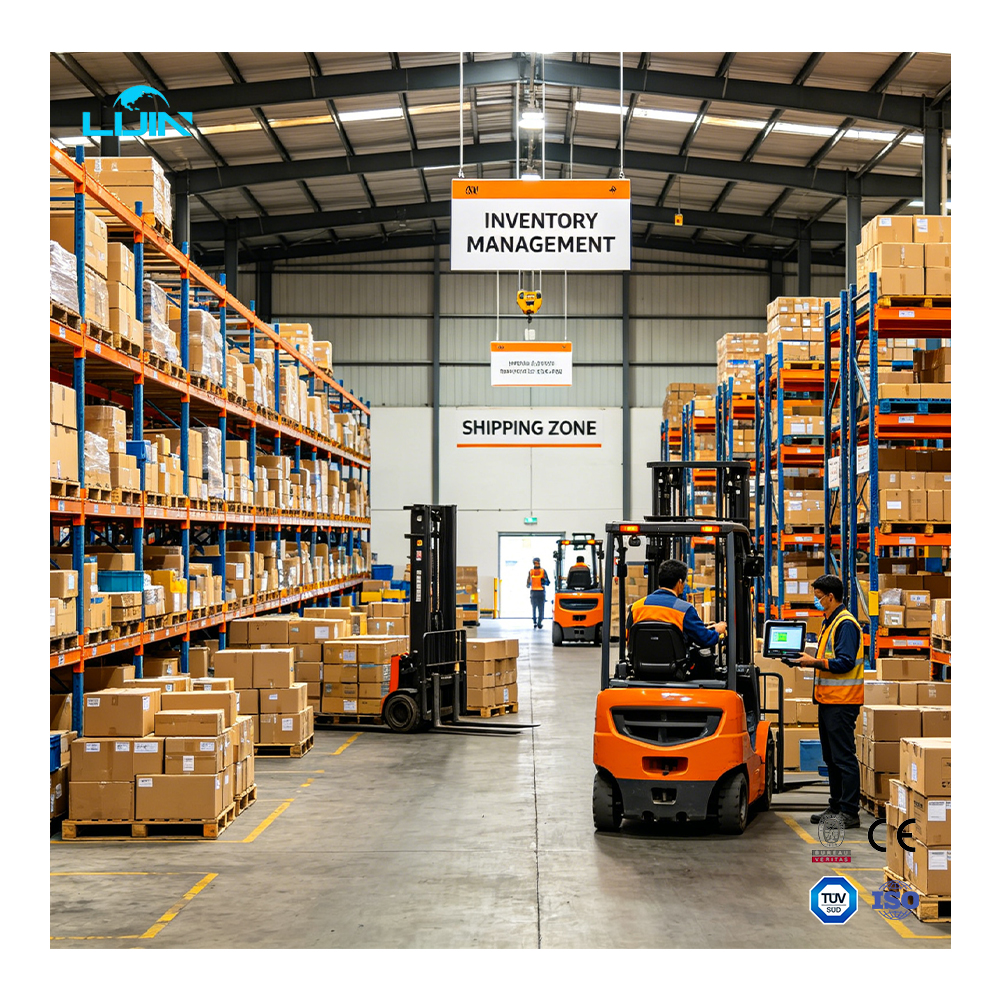 Logistiek centrum stellingensysteem, zware magazijnstellingen, industriële opslagstellingen