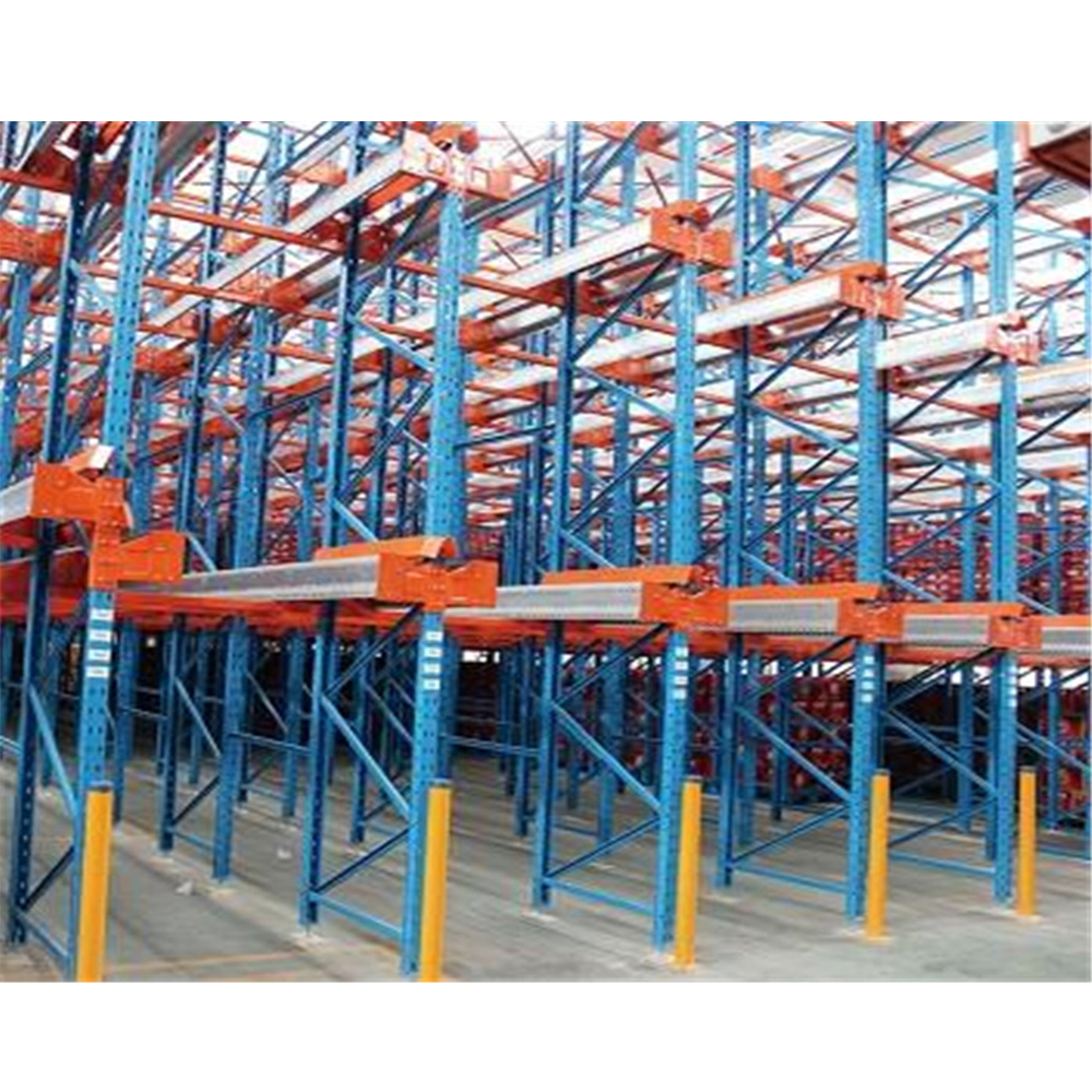 Robuuste stalen magazijnstellingen met geautomatiseerd radiogestuurd palletsysteem, verplaatsbaar palletsysteem, automatische stelling